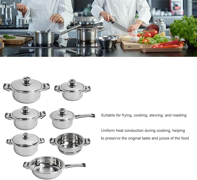 Stainless Steel Cookware Set Cooking Kit for Household