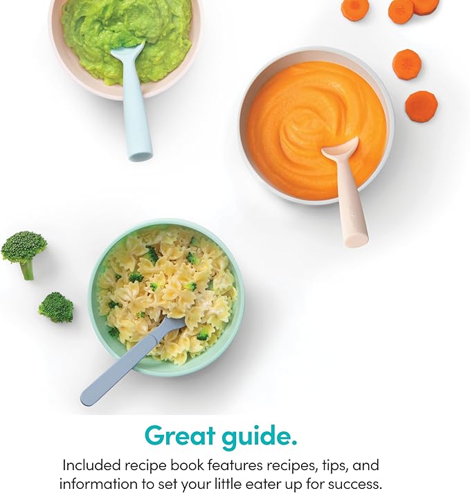 NutriBullet NBY-50100 Baby Complete Food-Making System 32-Oz White Blue Clear