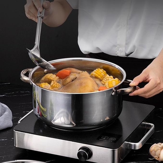 Stainless Steel Kitchen Cookware Set Professional Pots Pans Set with Soup Pot Saute Pan Lids for Home Cooking