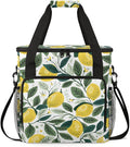 Lemon Leaf Coffee Maker Carrying Bag Portable Travel Storage Tote Bag Compatible with K-Mini or K-Mini Plus Single Serve Coffee Brewer Carrying Case with Multiple Pockets &amp Shoulder Strap