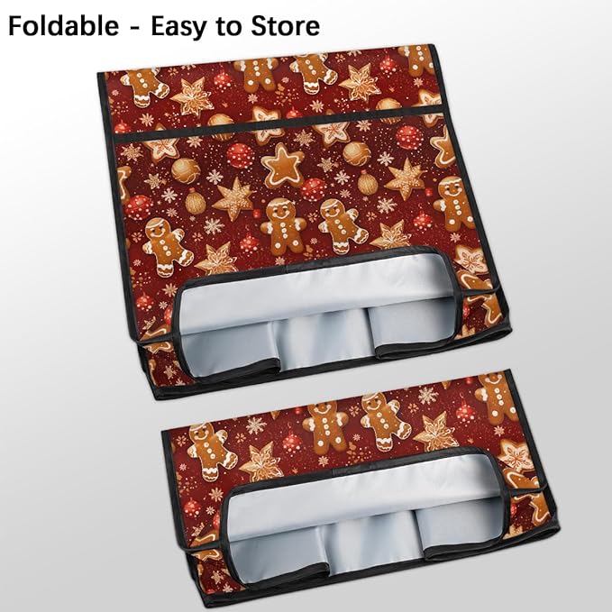 cfpolar Kitchen Aid Mixer Cover Compatible with 6-8 Quarts Christmas Ball Gingerbread Man Stand Mixer Cover Kitchen Aid Mixers Accessories Appliance Organizer Bag Dust Covers with Zipper Pocket