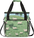 Cute Sheep Coffee Maker Carrying Bag Steppe Trees Travel Storage Bag Compatible with K-Mini or K-Mini Plus Single Serve Coffee Brewer Carrying Case with Multiple Pockets &amp Shoulder Strap