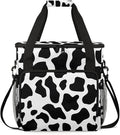 Cow Print Coffee Maker Travel Bag for Keurig K-Mini/K-Mini Plus Insulated Waterproof Tote with Pockets for K-Cup Portable Single-Serve Brewer Case
