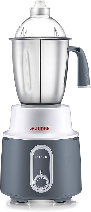 Judge Delight Wet/Dry 3-Jar Mixer Grinder Powerful 750 Watts Motor Stainless Steel Blades and Jars Modern Elegant Design 110v for USA