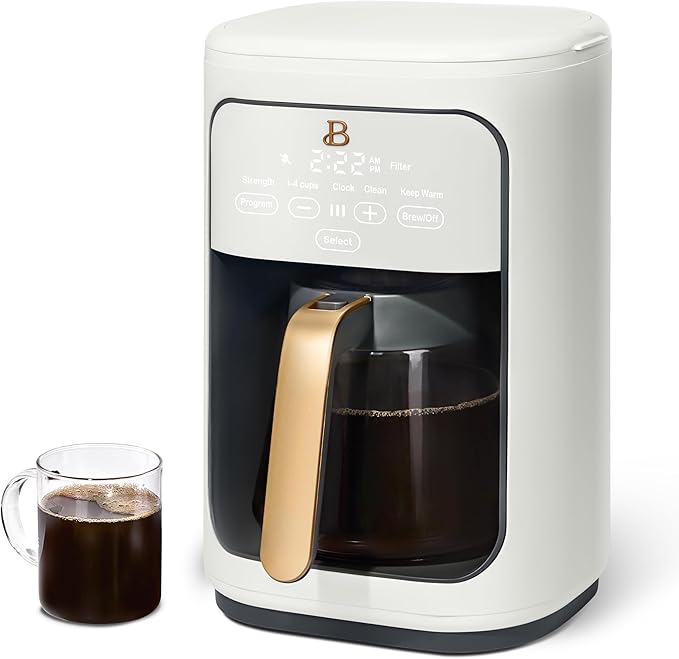 B - Coffee Maker 14-Cup Touch Display Programmable 1200W Stainless Steel Keep Warm 24h Timer