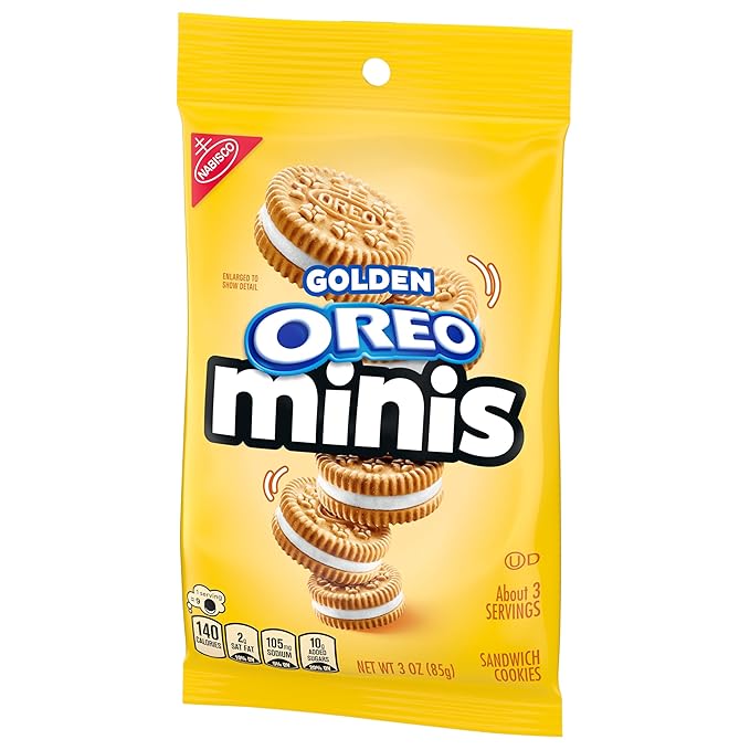 OREO Minis Golden Sandwich Cookies 12 - 3 oz Bags
