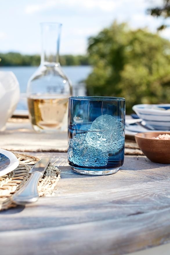 Lenox 895323 Blue Bay Melamine 16-Piece Dinnerware Set Lightweight Melamine Material