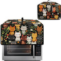 Doojoayie Cute Cat Toaster Cover 6 Slice Universal Fit Small Appliance Covers with Top Handle Design Toaster Covers Kitchen Decoration Gift for Mother Wife or Anyone Who Loves to Cook