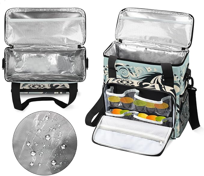 Boho Horse Coffee Maker Carrying Bag Abstract Horse Travel Storage Bag Compatible with K-Mini or K-Mini Plus Single Serve Coffee Brewer Carrying Case with Multiple Pockets &amp Shoulder Strap