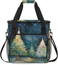 Graffiti Christmas Tree Coffee Maker Carrying Bag Travel Storage Bag Compatible with K-Mini or K-Mini Plus Single Serve Coffee Brewer Carrying Case with Multiple Pockets &amp Shoulder Strap