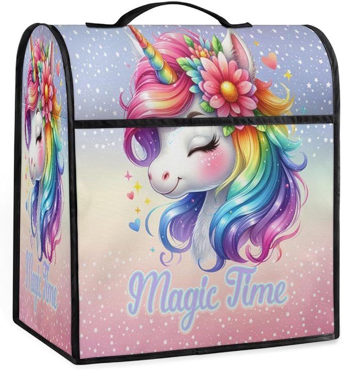 cfpolar Kitchen Aid Mixer Cover Compatible with 6-8 Quarts Unicorn Rainbow Animal Stand Mixer Cover Kitchen Aid Mixers Accessories Appliance Organizer Bag Dust Covers with Zipper Pocket