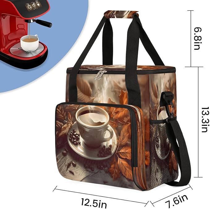 Coffee Time Coffee Maker Travel Bag for K-Mini or K-Mini Plus Single Serve Coffee Brewer Portable Storage Tote Case for Tarvel