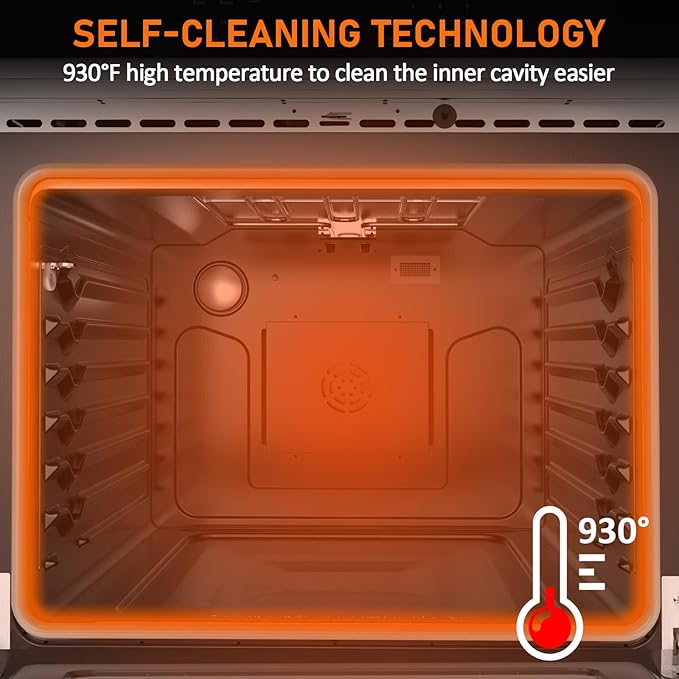 30 Inch Electric Wall Oven 4.8 Cu.ft Built-in Single Convection Oven with Self-Cleaning Broil Bake Safety Lock LED Touch Control for Kitchen Cabinet
