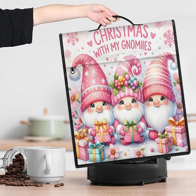 cfpolar Kitchen Aid Mixer Cover Compatible with 6-8 Quarts Christmas Pink Dwarf Holly Stand Mixer Cover Kitchen Aid Mixers Accessories Appliance Organizer Bag Dust Covers with Zipper Pocket