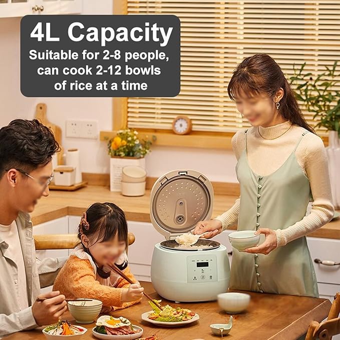 GRFIT 4L Rice Cooker Multifunctional Portable Electric Cooker Thickened Non-stick Liner Kitchen for Dormitory jinyi2016SHOP-1998