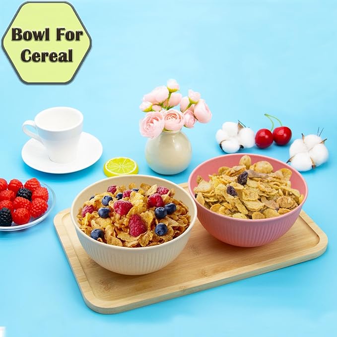 Wheat Straw Dinnerware Set 36pcs Dishes Plates and Bowls Sets Service for 6 Reusable Dinnerware Set Kitchen Cups Plates and Bowls Sets