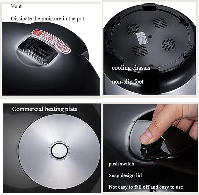 Household Electric Rice Cooker Commercial Non-Stick Large Rice Cooker Automatic Insulation For Hotels Restaurants Canteens For 8-40 People(13L)
