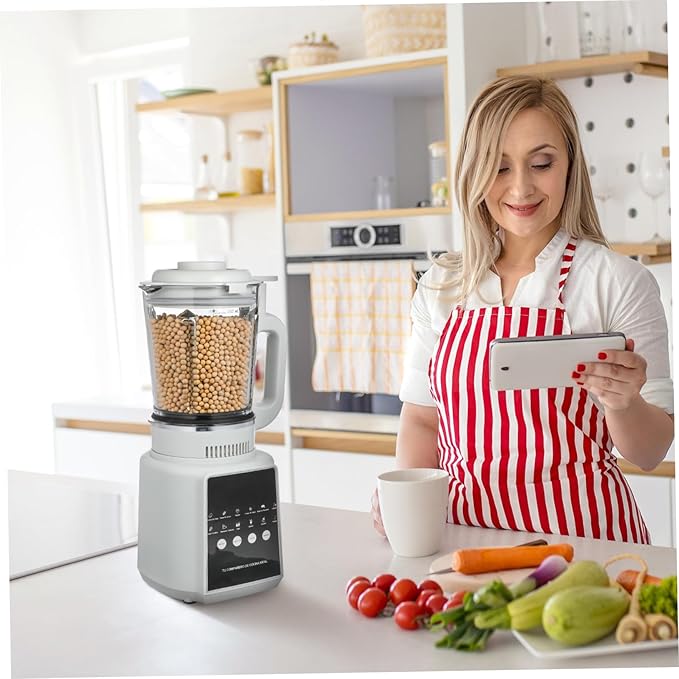 Mikinona 110v High-speed Electric Food Blender for Smoothies and Juices Non-stick Countertop Blender with Self-cleaning Function and Low-noise Operation for Family Meal Prep