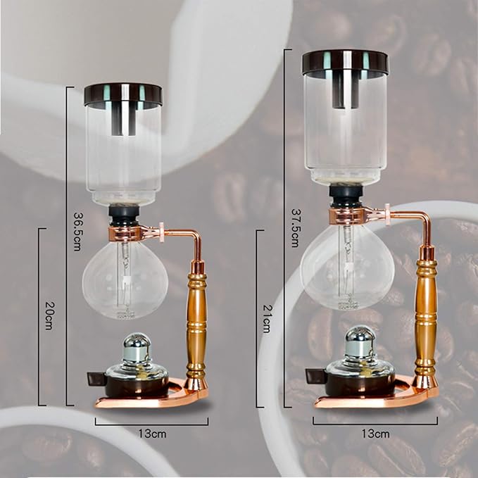 Style Siphon Coffee MakerSyphon Coffee PotResistant GlassTea Siphon PotSiphon Artisanal Coffee MachineCoffee Machine Filter for Home Kitchen Use3
