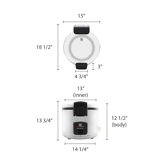 Thunder Group SEJ60000 Rice Cooker/Warmer Electric 33 Cup Uncooked Rice Capacity