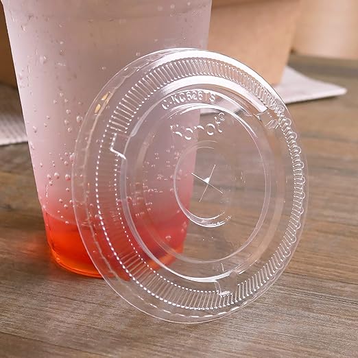 Karat C-KC626TS 98mm Diameter Flat Lids for Karat Cold Cups Case of 1000