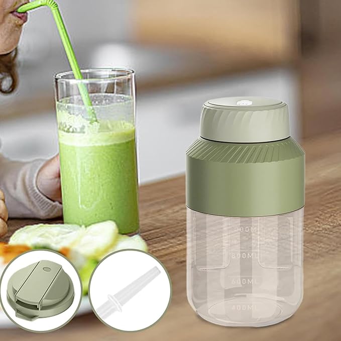 Portable Juicer 1000ML Multifunctional Juicer Cup with Digital Display USB Rechargeable Electric Blender for Smoothies Kitchen Home Travel