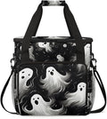 Spooky Ghosts Coffee Maker Carrying Bag Graffiti Ghosts Travel Storage Bag Compatible with K-Mini or K-Mini Plus Single Serve Coffee Brewer Carrying Case with Multiple Pockets &amp Shoulder Strap