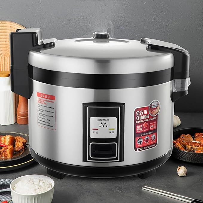 Large Commercial Rice Cookerwith Nonstick Inner PotFast Cooking and 24-Hour Keep Warmfor RestaurantsHotels and Catering(13L)