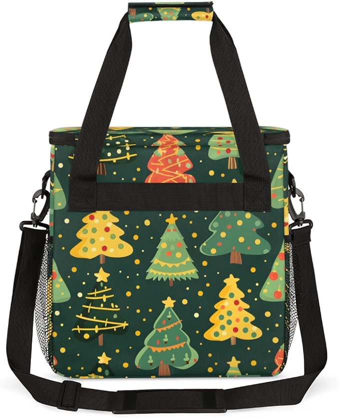 Cartoon Tree Coffee Maker Carrying Bag Colorful Tree Travel Storage Bag Compatible with K-Mini or K-Mini Plus Single Serve Coffee Brewer Carrying Case with Multiple Pockets &amp Shoulder Strap
