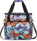 Abstract Butterfly Coffee Maker Carrying Bag Portable Travel Storage Tote Bag Compatible with K-Mini or K-Mini Plus Single Serve Coffee Brewer Carrying Case with Multiple Pockets &amp Shoulder Stra