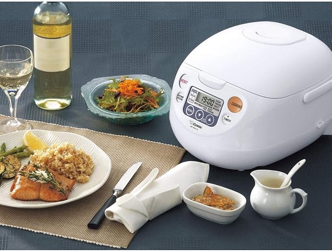 Zojirushi NS-WAC10WB Fuzzy Logic 5.5-Cup Rice Cooker and Warmer