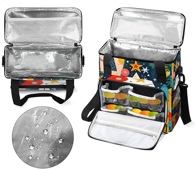 Abstract Tree Coffee Maker Carrying Bag Graffiti Tree Travel Storage Bag Compatible with K-Mini or K-Mini Plus Single Serve Coffee Brewer Carrying Case with Multiple Pockets &amp Shoulder Strap