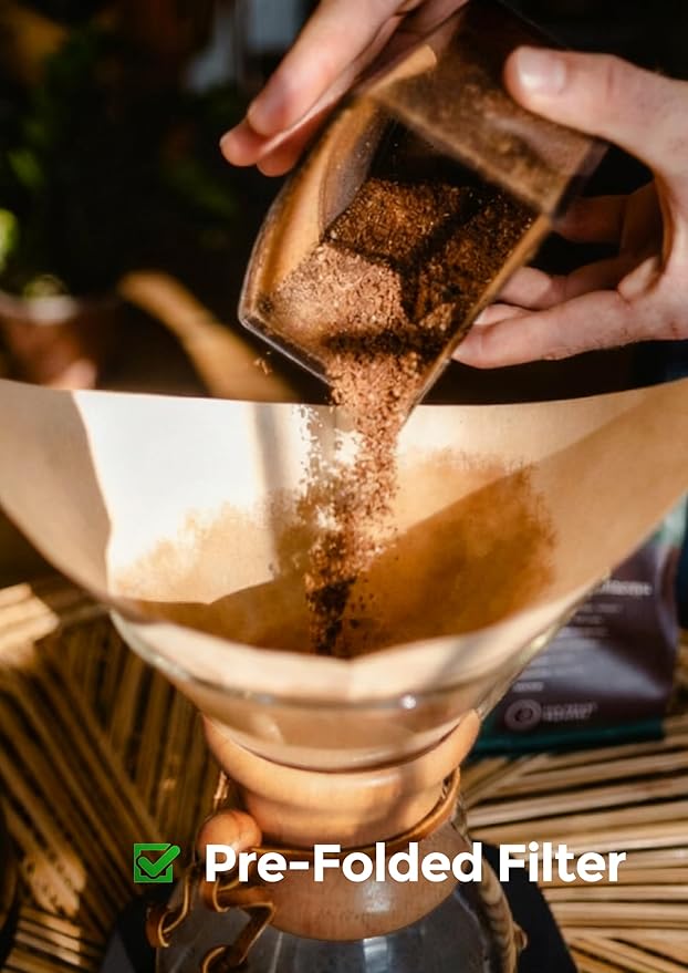 AGOGO Pour Over Coffee Maker Set Glass Coffee Maker with 50pcs Filter Paper -for Home Office Camping Cafes - Easy Clean Coffee Dripper Set (Soft Towel&ampBrush Included)(10 Cup/34oz)