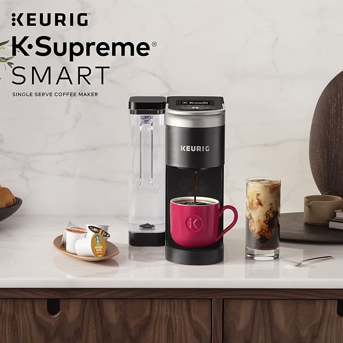 Keurig K-Supreme SMART Coffee Maker MultiStream Technology Brews 6-12oz Cup Sizes Black