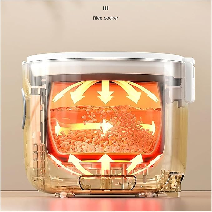 Mini Rice Cooker Commercial Rice Cooker 2L Smart Multifunctional Rice Cooker Non-Stick Liner For 2-3 People