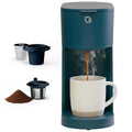 WILLOW K-Cup Coffee Maker Single Serve Coffee Maker with 6 to 12oz Brew Size &amp Strong Brew Option Single Cup Coffee maker made with 99% PCR Recycled Plastics Coffee Machine - NAVY BLUE