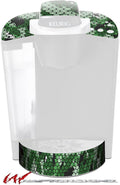 Decal Style Vinyl Skin compatible with Keurig K40 Elite Coffee Makers HEX Mesh Camo 01 Green (COFFEE MAKER NOT INCLUDED)