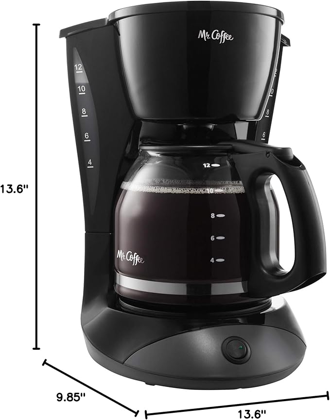Sunbeam Mr. Coffee Maker Pause ‘n Serve DW13 12-Cup Switch 2-Hour Auto-Off Cord Storage