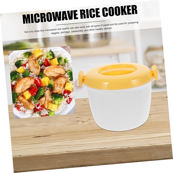 Microwave Rice Cooker Cup Compact Home Rice Cooker Microwave Dorm Travel Easy to Use