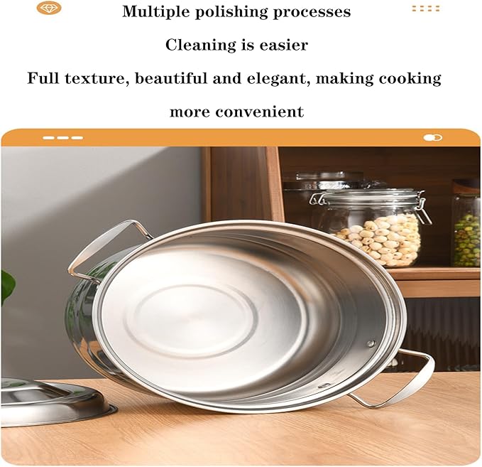 Kitchen Cookware Sets Stainless Steel Professional Pots and Pans Include Saucepan Sauté Pan Stockpot with Lids 4-Piece Silver (B) Variety Pack