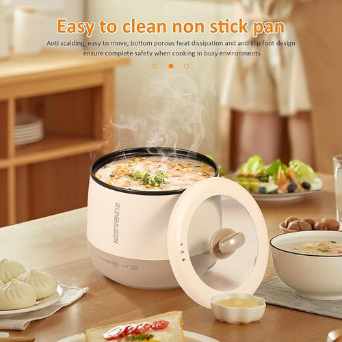 1.6 L Small Electric Rice Cooker Mini Rice Cooker 450 W 220 V Nonslip Rice Maker 36 Minutes Fast Cooking Rice Cooker and Warmer Over Heating Boil Dry Protection for Cooking Rice Porridge