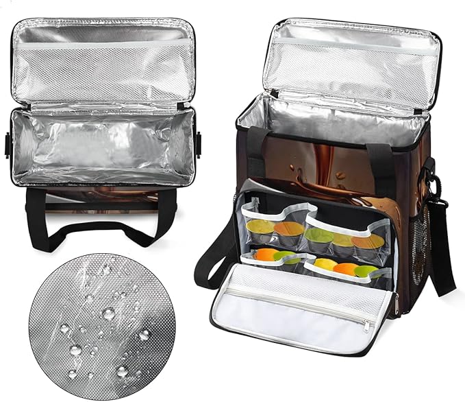 cfpolar Coffee Maker Storage Bag Waterproof Travel Carrying Storage Tote Bag Organizer Case Compatible with K-Mini or K-Mini Plus And Suitable for Other Accessories With Pockets for K-Cup Pods