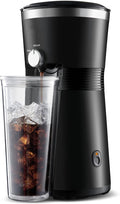 Iced Coffee Maker with 25 fl oz. Reusable Tumbler Black