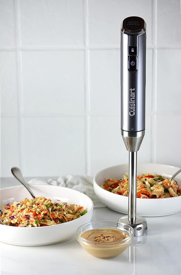 Cuisinart Electric Hand Blender &amp Mixer EvolutionX Cordless Rechargeable Gray/Black RHB-100Dark Grey