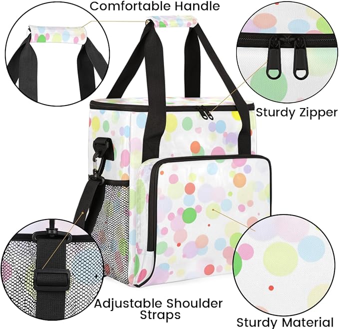 Tie Dyeing Coffee Maker Carrying Bag Sequin Portable Travel Storage Tote Bag Compatible with K-Mini or K-Mini Plus Single Serve Coffee Brewer Carrying Case with Multiple Pockets &amp Shoulder Strap