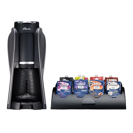 Flavia Aroma Brewer Bundle with 84 Freshpacks and 1 Merchandiser - Coffee Machine Makes Coffee Lattes Tea and other Hot or Iced Beverages with Single-Serve Freshpacks Multiple Brew Sizes Grey
