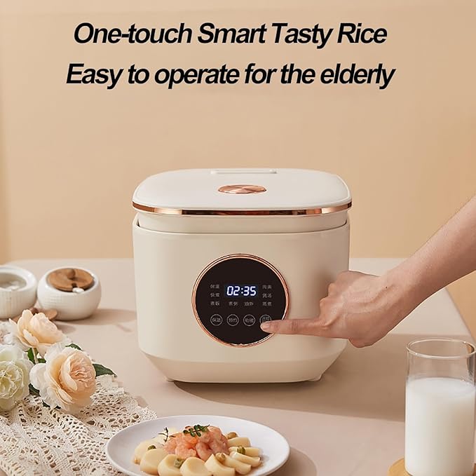 Rice Cooker - Multifunctional Non-Stick Rice Cooker 5 Litre Capacity Intelligent Reservation Non-Stick Coating Inner Pot Easy to Clean Can Cook Oatmeal White Rice