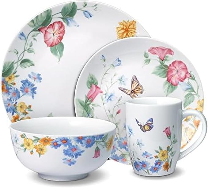 Pfaltzgraff 5184213 Annabelle Dinnerware Set 16 Piece Multicolored