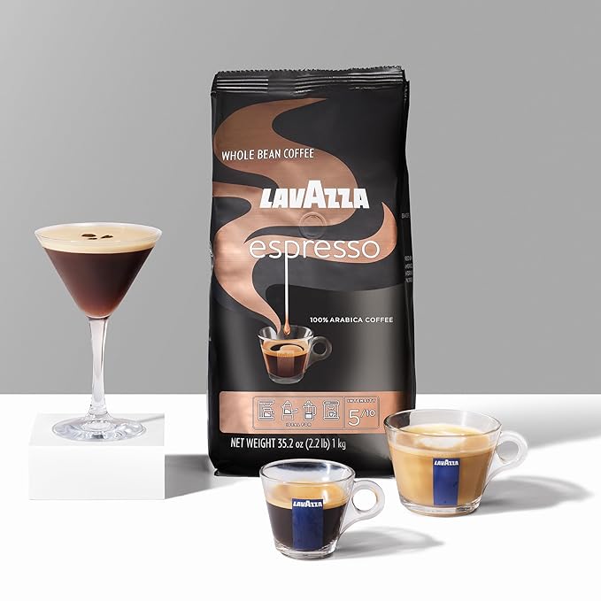 Lavazza Espresso Whole Bean Coffee Medium Roast 100% Arabica 2.2 lb Bag (Pack of 1)