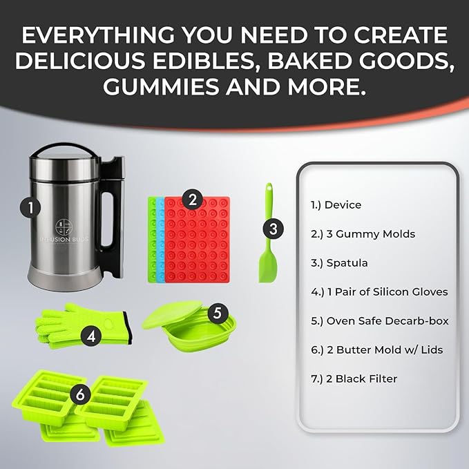 Butter Infuser Machine- Herbal Butter Maker Machine | Butter &amp Oil Infuser Machine. Butter Machine Includes Tons Of Accessories (Stainless Steel)
